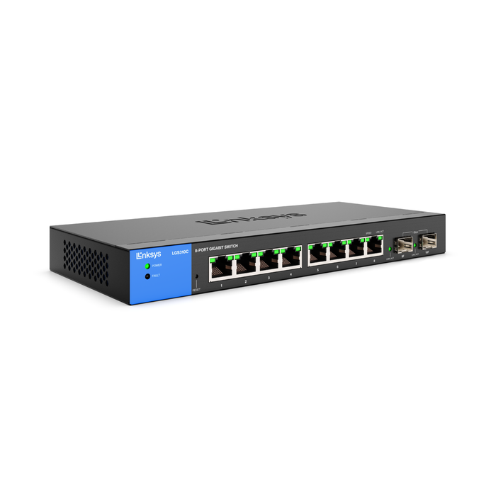 Switch manageable 8 ports Gigabit Ethernet avec 2 ports uplink SFP 1 (LGS310C), , hi-res