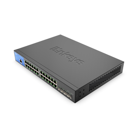 Switch manageable 24 ports Gigabit Ethernet avec 4 ports uplink SFP+ 10 G, , hi-res